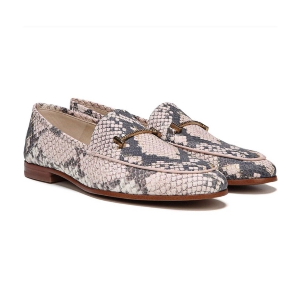 Sam Edelman Lior Loafer Pink Snake Print Leather